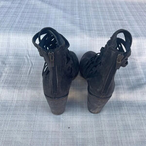 Womens Free People Braided Ankle Booties - Sz. 38 = 8